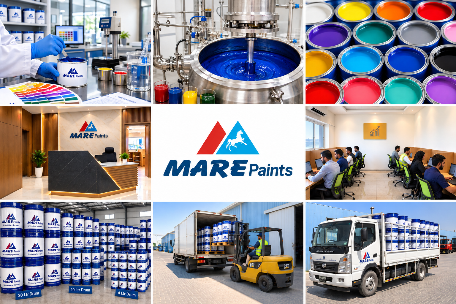 MARE Paints facilities, manufacturing, products and operations